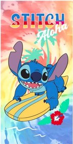Disney Lilo és Stitch, A csillagkutya Ocean Ride fürdőlepedő, strand törölköző 70x140 cm (Fast Dry)