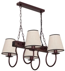 A CARIN csillár láncon 4xE14/60W/230V sötét