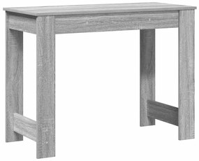 szürke sonoma színű szerelt fa íróasztal 100x45x75 cm
