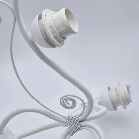 Csillár láncon RETRO II 3xE27/60W/230V fehér