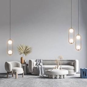 Maytoni klasszikus modern függeszték ring fehér sárgaréz mymod013pl-02bs1