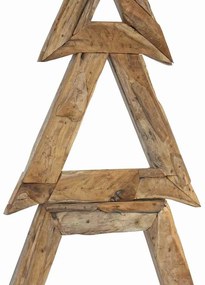 Karácsonyfa állvánnyal Barna 180 cm Tömör tíkfa