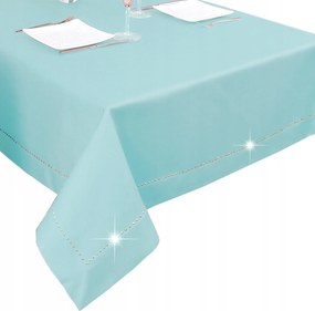 Glamour dekoratív terítő 80x80 cm menta színű, strasszkövekkel