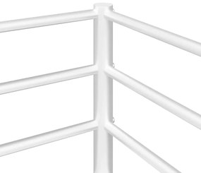 fehér acél emeletes ágy matrac nélkül 80 x 200 cm