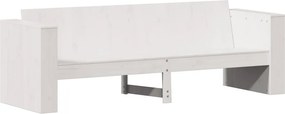 vidaXL 3 személyes fehér tömör fenyőfa kerti kanapé 189 x 60 x 62 cm