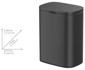 WENKO 25338100 - SARE kosár, 21,5 x 29,5 cm, fekete