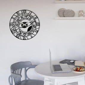 Enzoclock fém falióra, 48×48 cm – S025