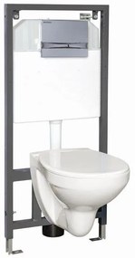 Rossa Adriatic Chrome falba építhető WC tartály szett