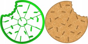 MĂ©zeskalĂĄcs lyukasztĂł Keksz ZsĂros CsĂŒtörtök harapott fĂĄnk 8cm