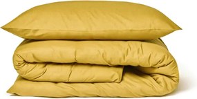 Pamut ágynemű CALMORA mustárszínű Ágyneműhuzat mérete: 2 db 70 x 90 cm | 160 x 200 cm