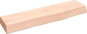 vidaXL kezeletlen tömör tölgyfa fali polc 40x10x4 cm