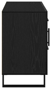 Oldalaszekrény Fekete Tölgy 100x36x60 cm Mérnöki Fa