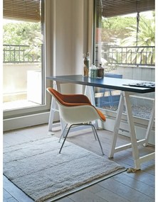 Krémszínű mosható kézi szövésű pamut szőnyeg 90x130 cm Bloom Natural – Lorena Canals