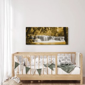 Kép - Vízesés, vintage (120x50 cm)