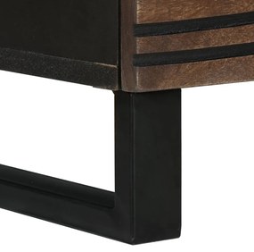 TV Szekrény 100x33.5x46 cm Szilárd és Összeszerelt Fából