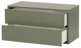 Boxie 2 fiókos fali szekrény 40x80x37 cm zöld