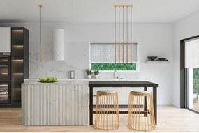 Aranyszínű fém függőlámpa Fideus – Sollux