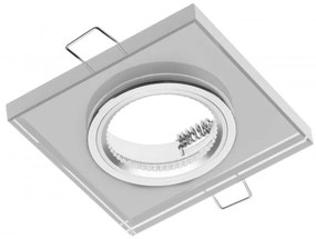 Lámpa Mennyezeti lámpatest PALACE, IP20, négyzet, fehér, üveg