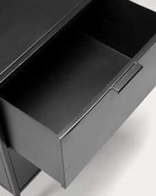 Fekete acél éjjeliszekrény Shantay – Kave Home