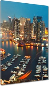 Festmények 80x120 Dubai éjszaka