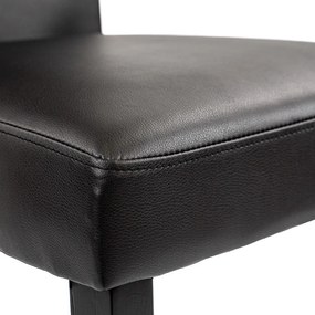 Mira 4+1 étkező garnitúra fehér-fekete