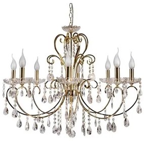 Csillár láncon AURORA 8xE14/40W/230V