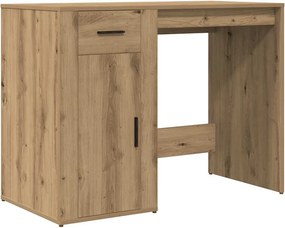 vidaXL kézműves tölgy színű szerelt fa íróasztal 100 x 49 x 75 cm