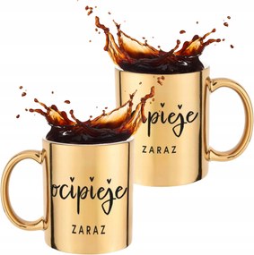 Arany Kerámia Bögre Ideális Munkahelyi Ajándék 330 ml