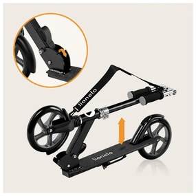 Lionelo - Gyermek roller LUCA fekete