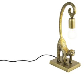 Vintage asztali lámpa sárgaréz - Monkey Hale