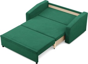 Zeus kanapé, bársony, hab töltet, döntött kartámasz, zöld