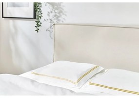 Bézs kárpitozott franciaágy ágyráccsal 160x200 cm Sary – Bobochic Paris