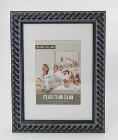 Elite fa képkeret fekete 60x90cm Plexi