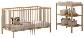 Bükkfa gyerek bútor szett 2 db-os Dino – Vipack