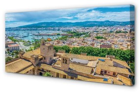 Canvas képek Spanyolország Port partján város 100x50 cm