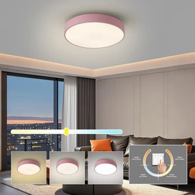 Brilagi - LED mennyezeti lámpa POOL LED/48W/230V 3000/4000/6000K 40 cm rózsaszín