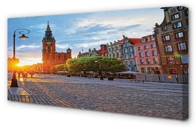 Canvas képek Gdańsk óvárosának napkelte 100x50 cm