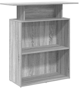 recepciós pult szürke sonoma 100x40x104 cm szerelt fa