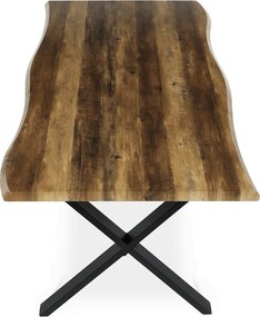 Étkezőasztal 210x100 cm MDF old wood