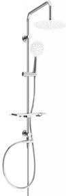Mexen T67 zuhanygarnitúra felső fejjel 23cm, króm / fehér, 798676793-00