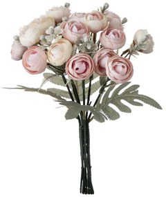 Boglárka selyemvirág köteg, 30cm magas - Barackos rózsaszín