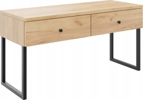 Konzol, szekrény, Rtv komód két fiókkal, lábakkal, szélessége 80 cm