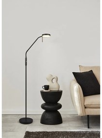 Fekete LED állólámpa (magasság 160 cm) Moreno – Trio