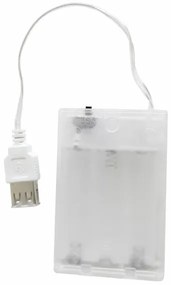 LED Neon fali dekoráció DREAM LED/3W/3xAA USB kék