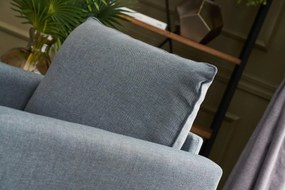 Fotel Bella Soft Tekli Koltuk - Kék