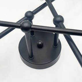 Brilagi - MALIVA felületre szerelt csillár 6xE14/15W/230V fekete/fehér