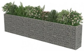 horganyzott acél gabion magaságyás 450 x 50 x 100 cm