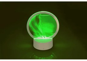 LED mozgó homokkép - zöld