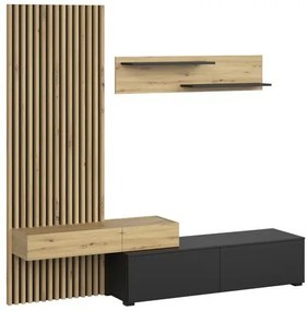 CAMINO szett kézműves tölgy, fekete