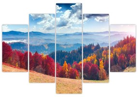 Egy kép egy színes őszi tájról (150x105 cm)